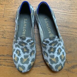 Rothy’s 7.5 loafer animal print